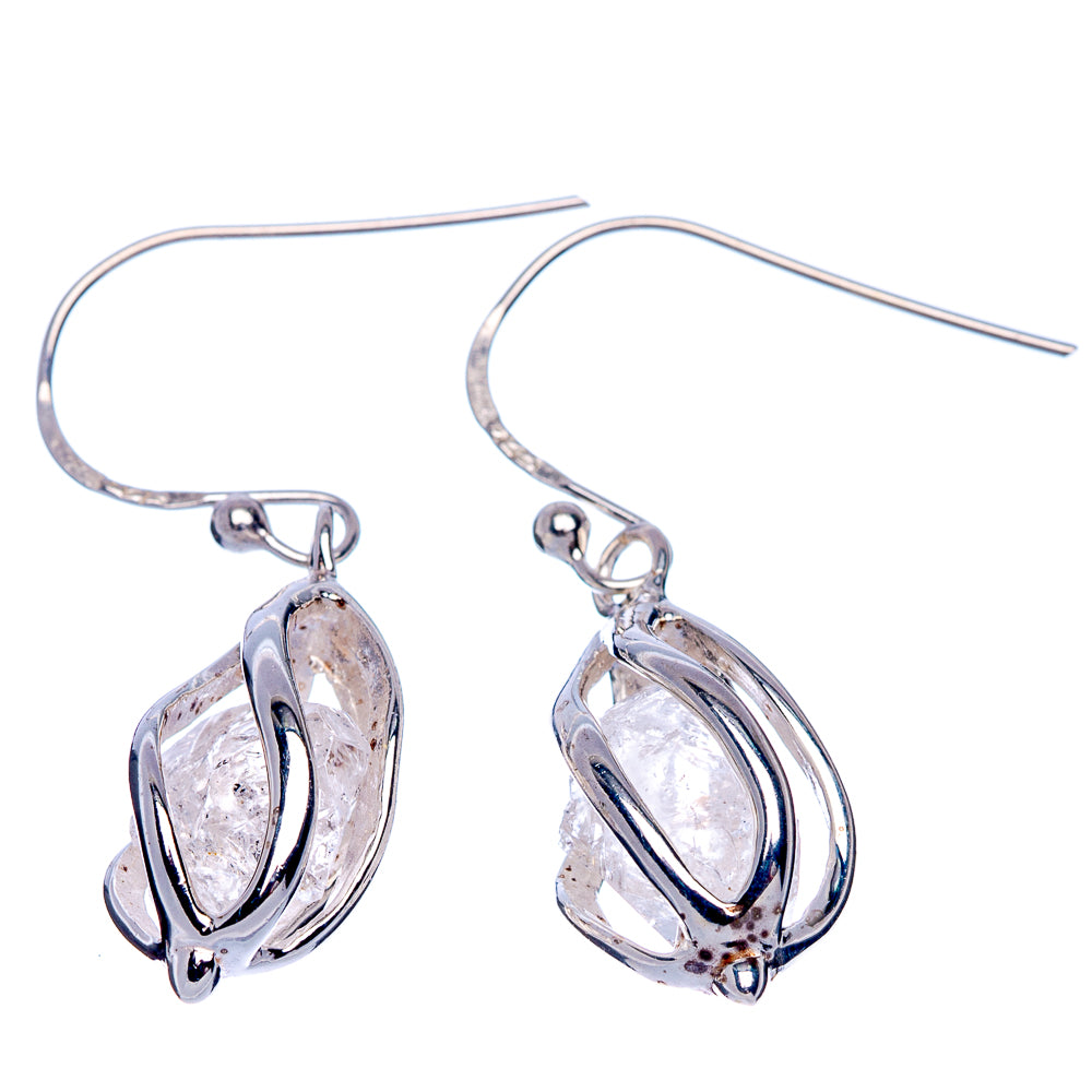Herkimer Diamond Earrings 1 1/4" (925 Sterling Silver) E433399