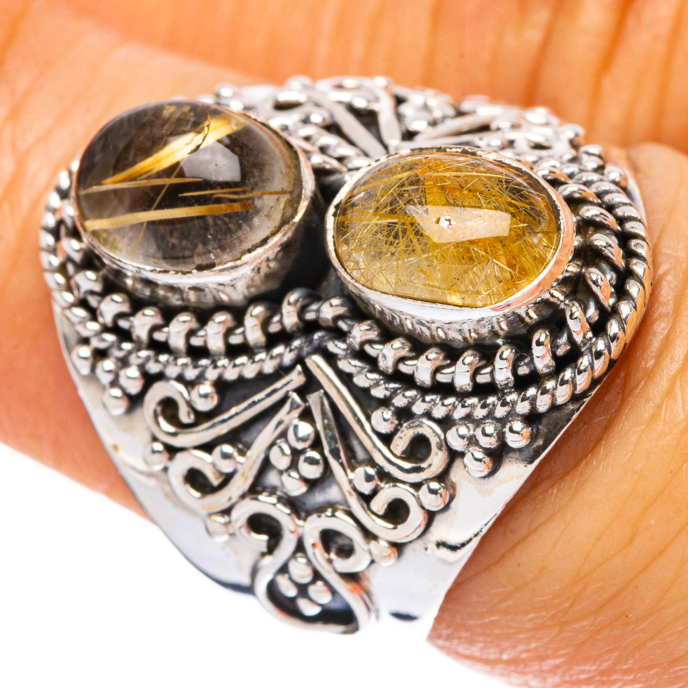Rutilated Quartz Ring Size 7 (925 Sterling Silver) R4238