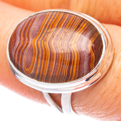 Rainbow Hickoryite Ring Size 7.75 (925 Sterling Silver) R1644