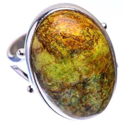 Gaspeite Ring Size 8.75 (925 Sterling Silver) R140719