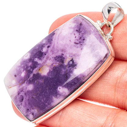 Rare Tiffany Stone Pendant 2" (925 Sterling Silver) P42464