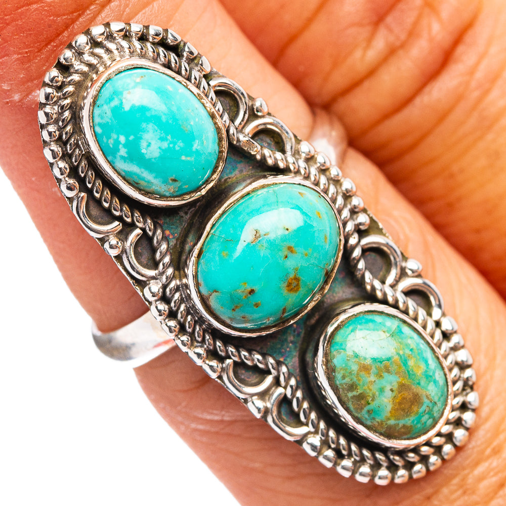 Mohave Turquoise Ring Size 6.75 (.925 Sterling Silver)