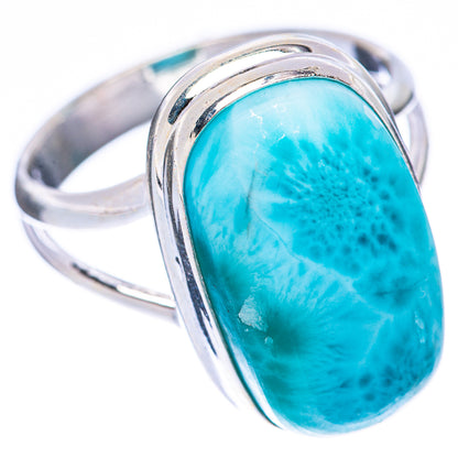 Larimar Ring Size 9 (925 Sterling Silver) R2141