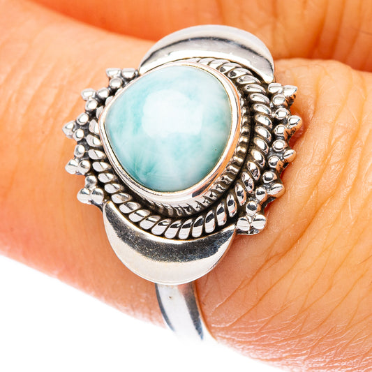Larimar Ring Size 6.5 (925 Sterling Silver) R4401