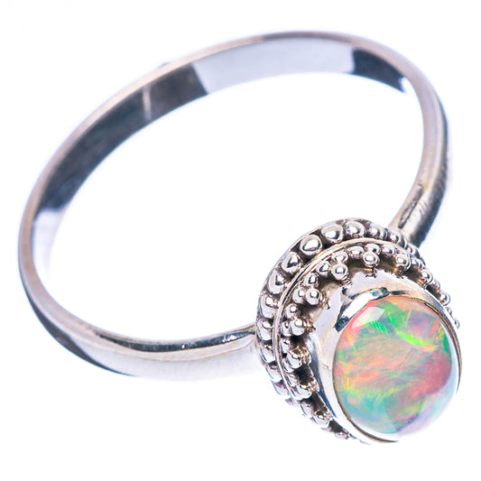 Rare Ethiopian Opal Ring Size 8.75 (925 Sterling Silver) R4399