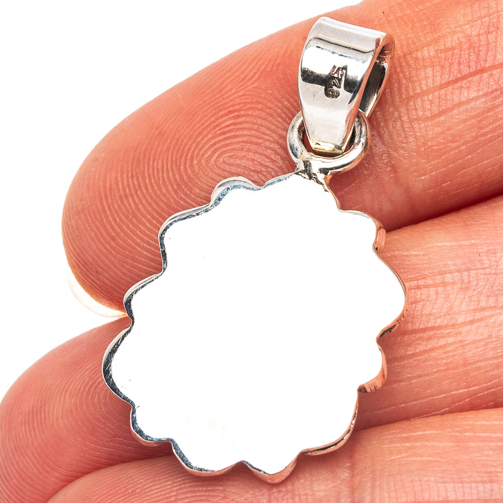 Exclusive Southwestern Style Mosaic Opal Pendant 1 1/4" (.925 Sterling Silver)