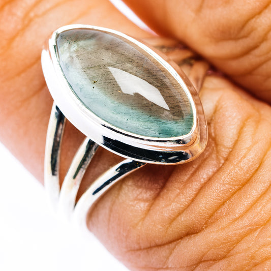 Premium Aquamarine Ring Size 7.75 (.925 Sterling Silver)
