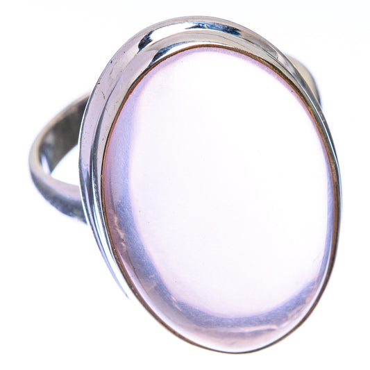 Large Rose Quartz Ring Size 9.75 (925 Sterling Silver) R141626