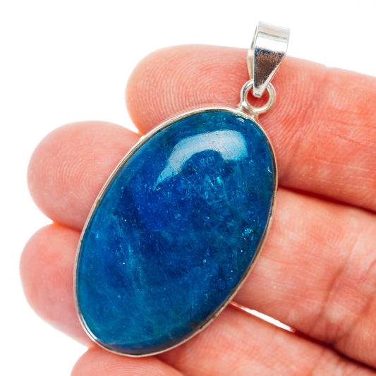Premium Apatite Pendant 1 7/8" (.925 Sterling Silver)