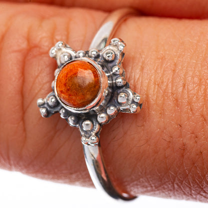 Faceted Citrine Dainty Ring Size 9.25 (925 Sterling Silver) R145259