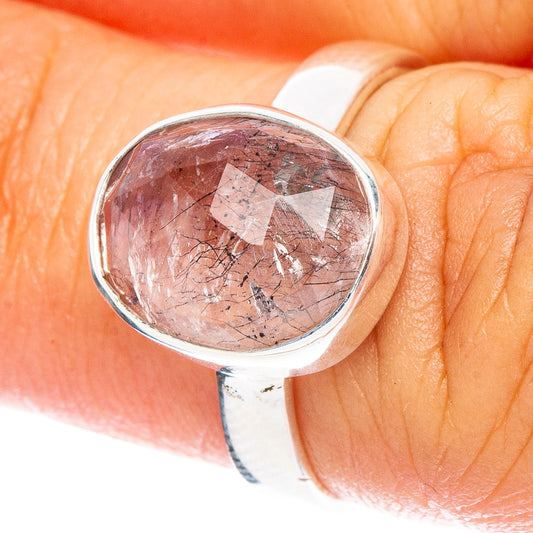 Tourmalinated Quartz Ring Size 5.75 (925 Sterling Silver) R6843