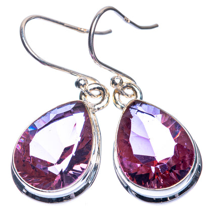 Color Change Alexandrite (Lab.) Earrings 1 1/4" (925 Sterling Silver) E432723