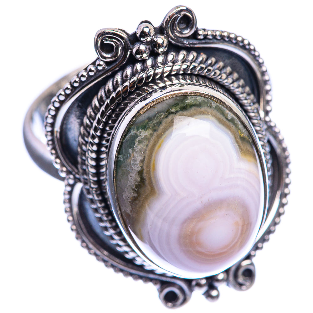 Ocean Jasper 925 Sterling Silver Ring Size 9