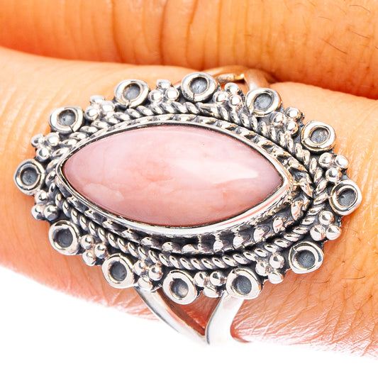 Pink Opal 925 Sterling Silver Ring Size 9 (925 Sterling Silver) R6226