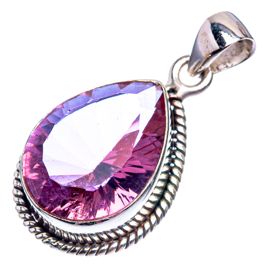 Alexandrite (Lab.) Pendant 1 1/4" (925 Sterling Silver) P38935