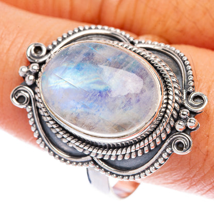 Rainbow Moonstone Ring Size 11 (925 Sterling Silver) R144634