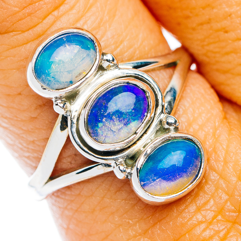 Ethiopian Opal Ring Size 9 (.925 Sterling Silver)