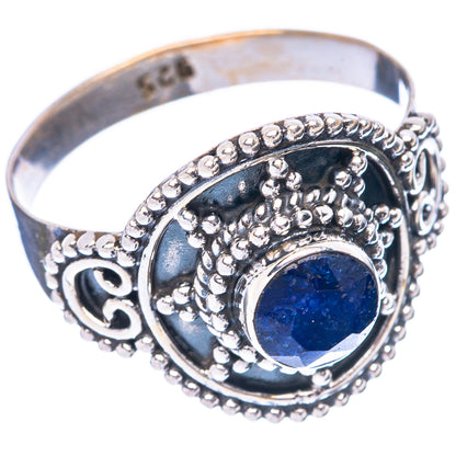 Blue Sillimnate Ring Size 8 (925 Sterling Silver) R5565