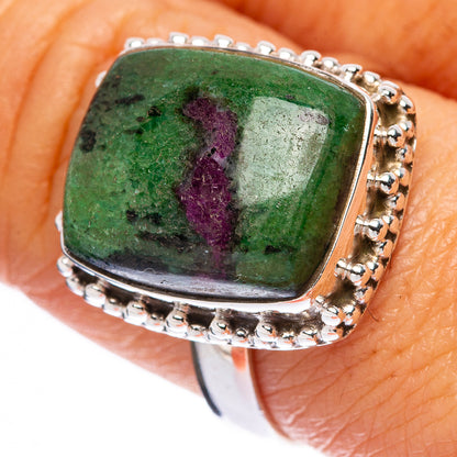 Ruby Zoisite Ring Size 8.75 (925 Sterling Silver) R146221