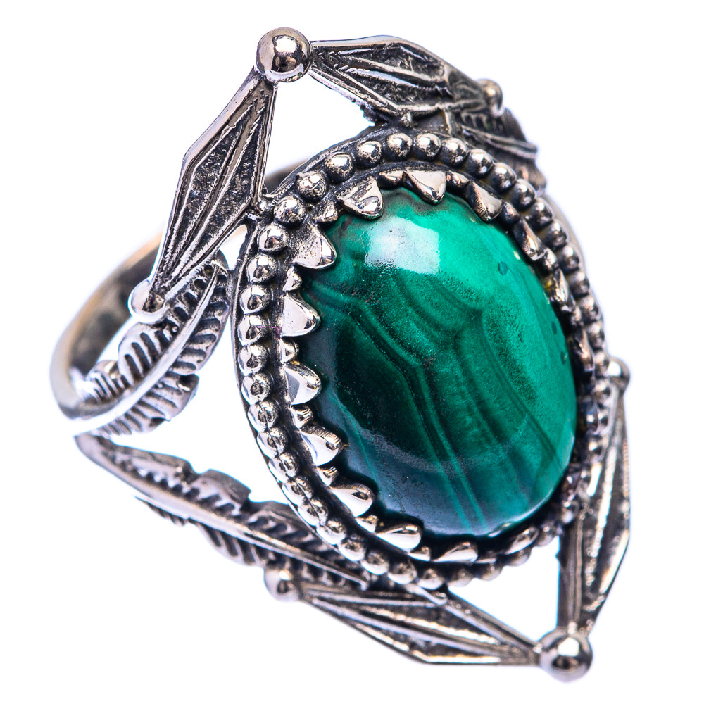 Malachite Ring Size 7.25 (925 Sterling Silver) R141307