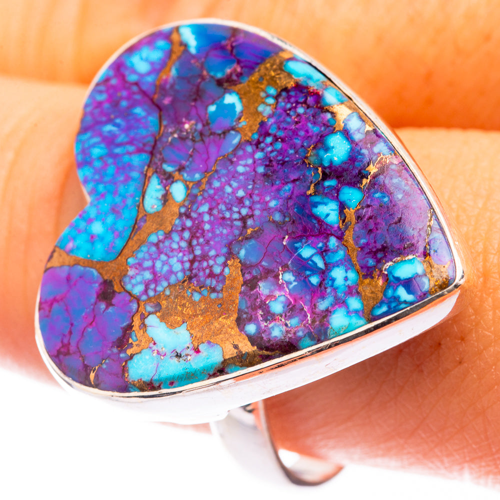 Large Spiny Oyster Turquoise Ring Size 10 (925 Sterling Silver) R141371