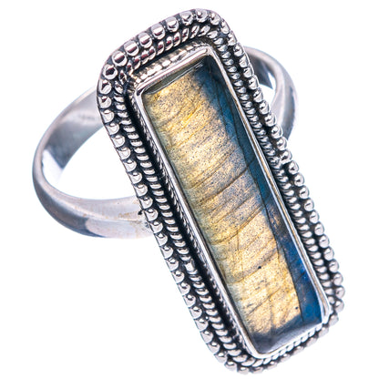 Labradorite Ring Size 7.75 (.925 Sterling Silver)