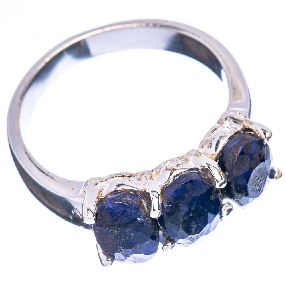 Blue Sillimanite Dainty Ring Size 6.75 (925 Sterling Silver) R5183