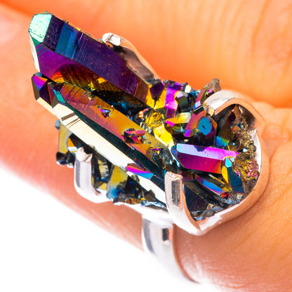 Titanium Sunshine Druzy Ring Size 6.25 (925 Sterling Silver) R141590