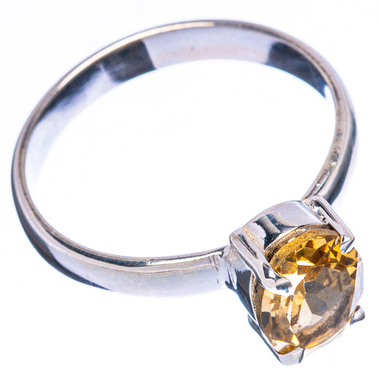 Value Faceted Citrine Ring Size 8.5 (925 Sterling Silver) R3380