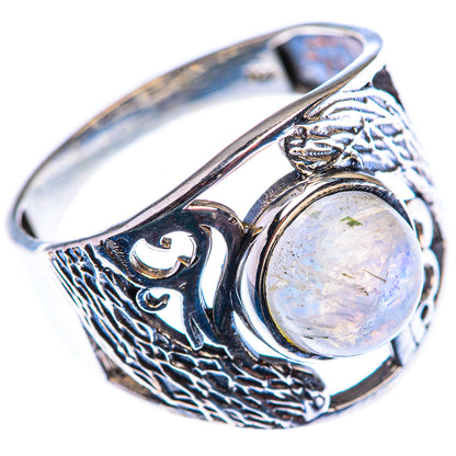Rainbow Moonstone Ring Size 11 (925 Sterling Silver) RING140131