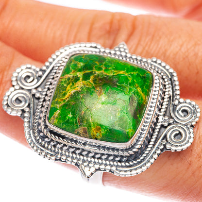 Huge Variscite Ring Size 8.5 (925 Sterling Silver) R144656
