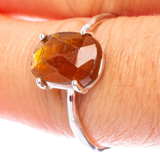 Value Sunstone Ring Size 8 (925 Sterling Silver) R7498