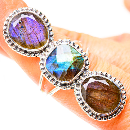Signature Huge Labradorite Ring Size 7.25 (925 Sterling Silver) RING138178