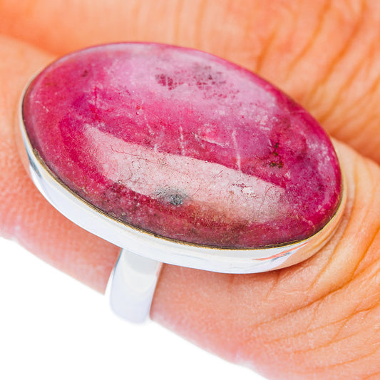 Premium Cobalto Calcite Ring Size 6.25 Adjustable (.925 Sterling Silver)