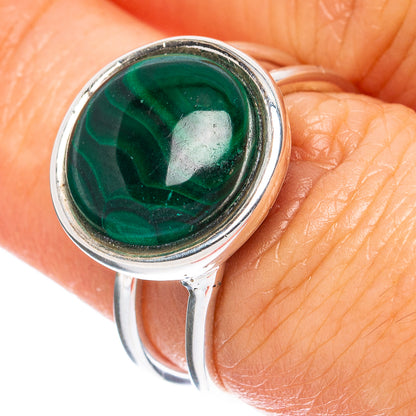 Premium Malachite 925 Sterling Silver Ring Size 6.5 Ana Co R3627