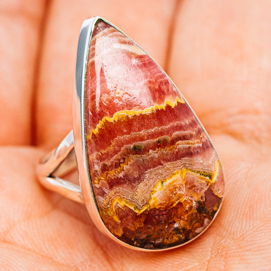 Premium Rhodochrosite Ring Size 7.75 (.925 Sterling Silver)