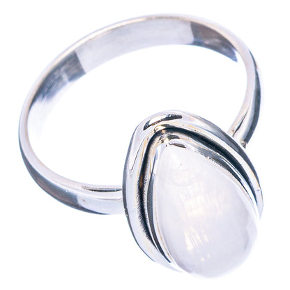 Rainbow Moonstone Ring Size 8.5 (.925 Sterling Silver)