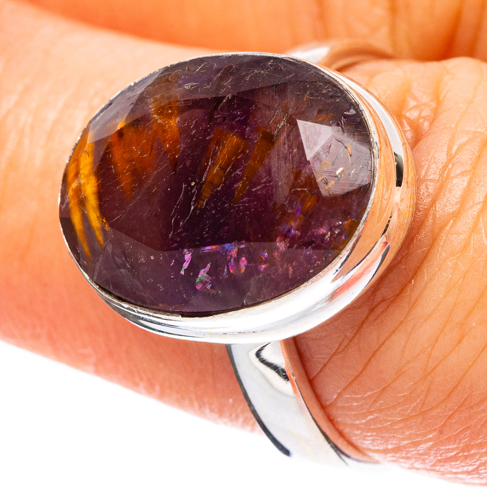 Rare Cacoxenite Ring Size 7.75 (925 Sterling Silver) R4181