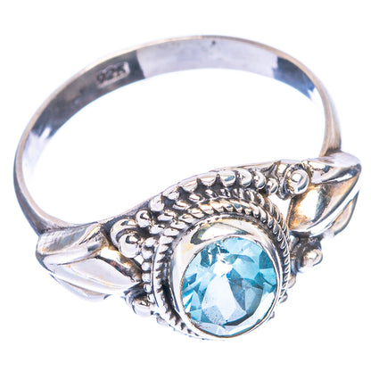 Blue Topaz Dainty Ring Size 8 (925 Sterling Silver) R147023