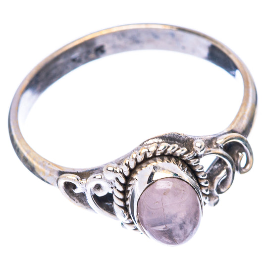 Rainbow Moonstone Dainty Ring Size 7.75 (925 Sterling Silver) R5829