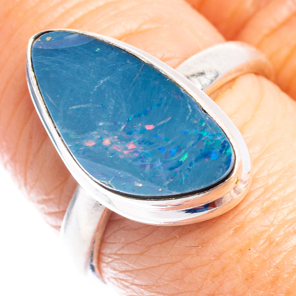 Rare Doublet Opal Ring Size 8 (.925 Sterling Silver)