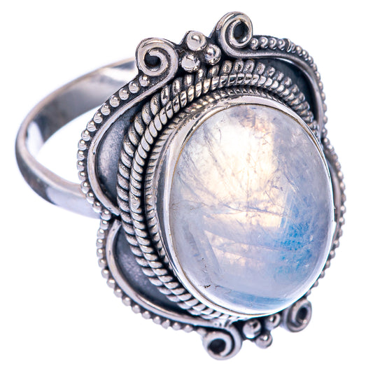 Rainbow Moonstone Ring Size 10.75 (925 Sterling Silver) R144739