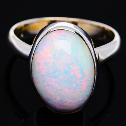 Premium Ethiopian Opal Ring Size 6 Adjustable (.925 Sterling Silver)