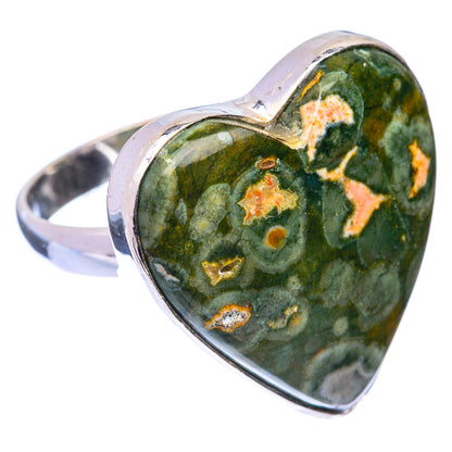 Large Rainforest Opal Ring Size 8.5 (925 Sterling Silver) R140815