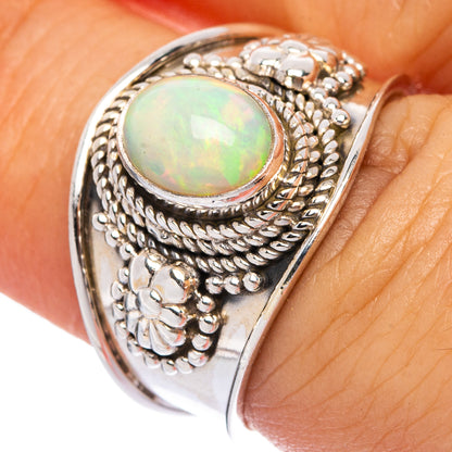 Rare Natural Ethiopian Opal Ring Size 6.75 (925 Sterling Silver) R145584