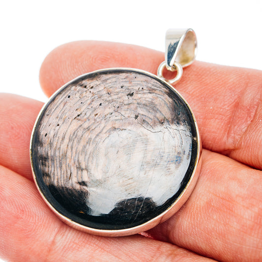 Premium Hypersthene Pendant 1 5/8" (.925 Sterling Silver)