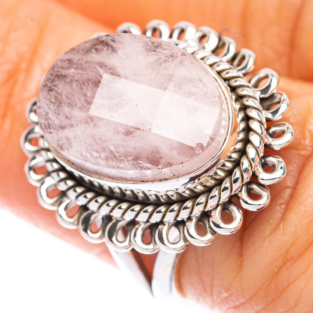 Rare Morganite Ring Size 6.25 (925 Sterling Silver) R2131