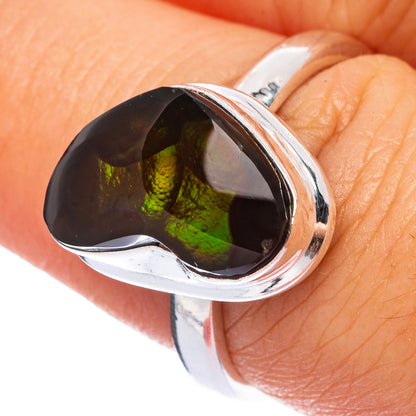 Rare Mexican Fire Agate Ring Size 7.5 (925 Sterling Silver) R145553