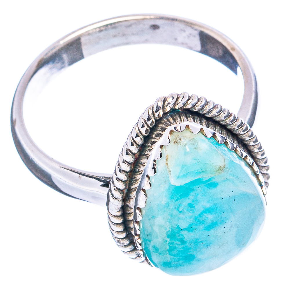 Rare Larimar Ring Size 7 (.925 Sterling Silver)