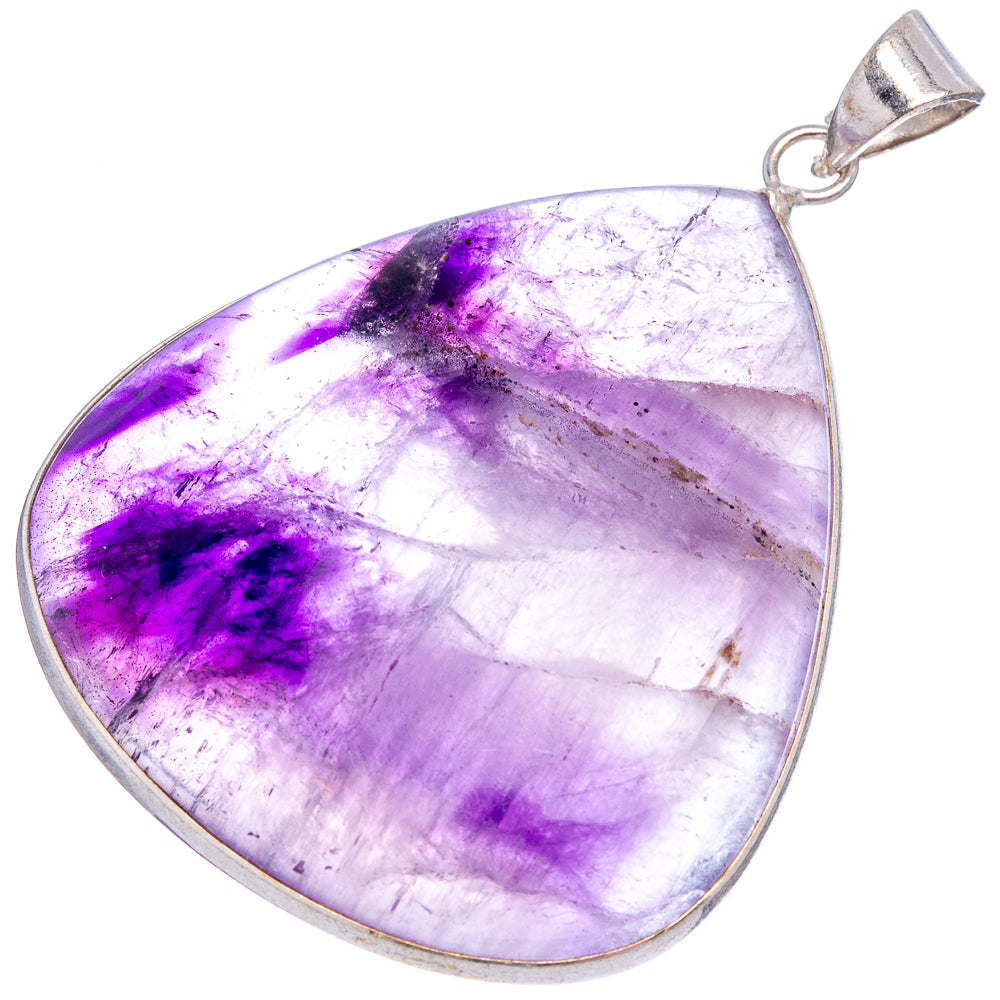 Fluorite Pendant 2 1/4" (Silver Plated)
